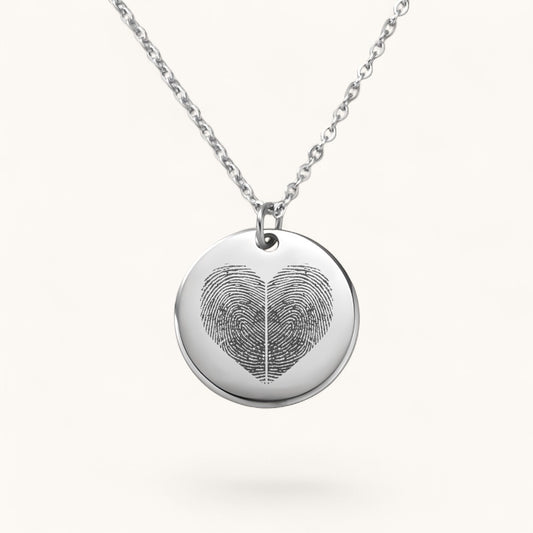 Paarherz Kette Klassisch | Edelstahl Halskette