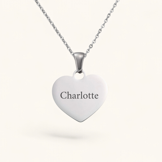 Namensherz | Edelstahl Halskette