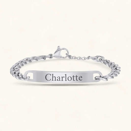 Namensarmband klassisch | Edelstahl Armband