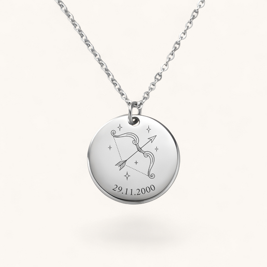 Sternzeichen Schütze Halskette | Edelstahl Halskette