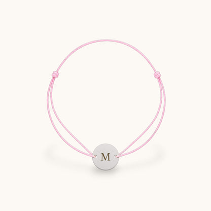Initialen Stoffarmband - Rund