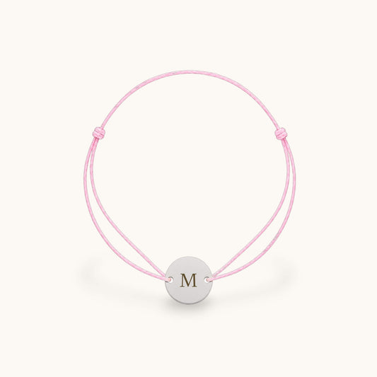 Initialen Stoffarmband - Rund