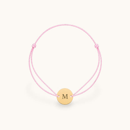 Initialen Stoffarmband - Rund