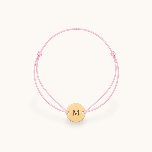 Initialen Stoffarmband - Rund