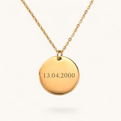 Datumskette Klassisch | Edelstahl Halskette