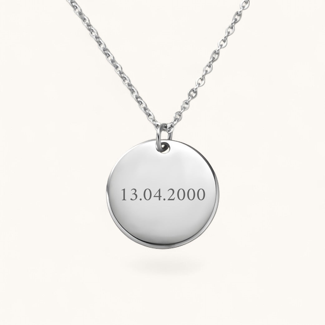 Datumskette Klassisch | Edelstahl Halskette