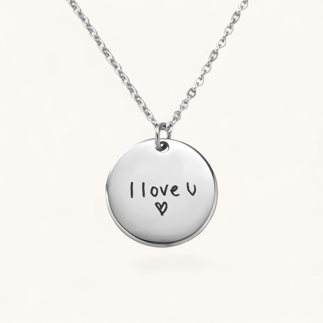 Handschriftkette Klassisch | Edelstahl Halskette