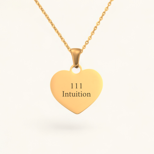 Angel Number Herz | Edelstahl Halskette
