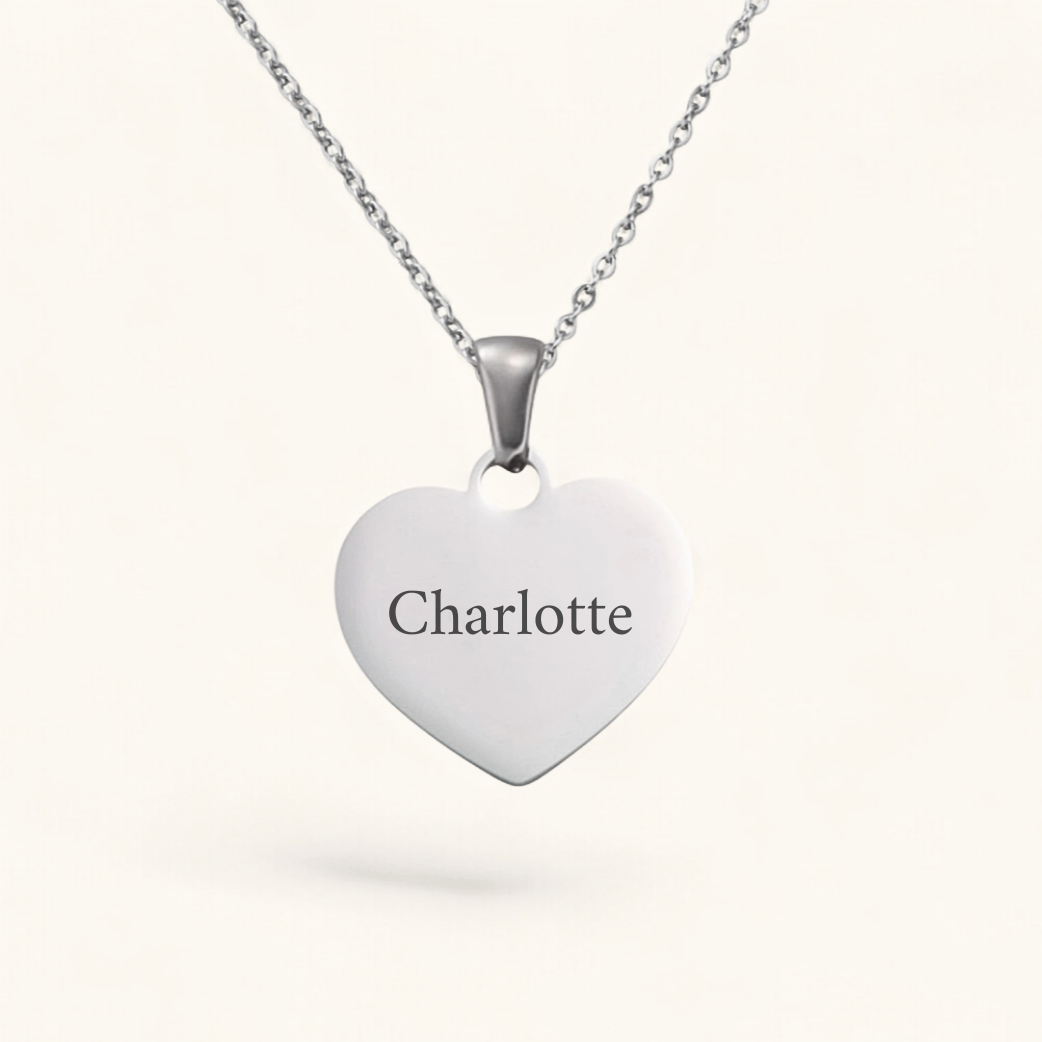 Namensherz | Edelstahl Halskette