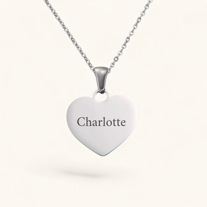 Namensherz | Edelstahl Halskette