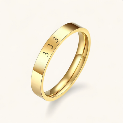 Angel Number Ring klassisch | Edelstahl Ring