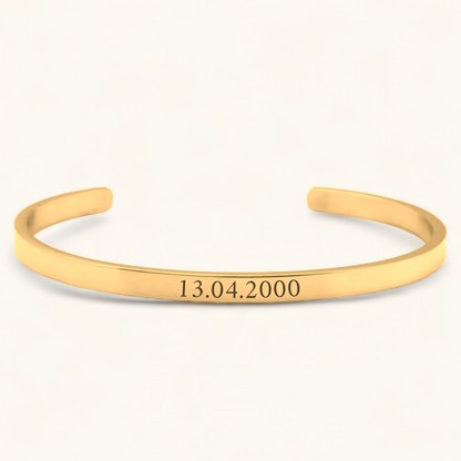 Datumsarmreif | Edelstahl Armreif