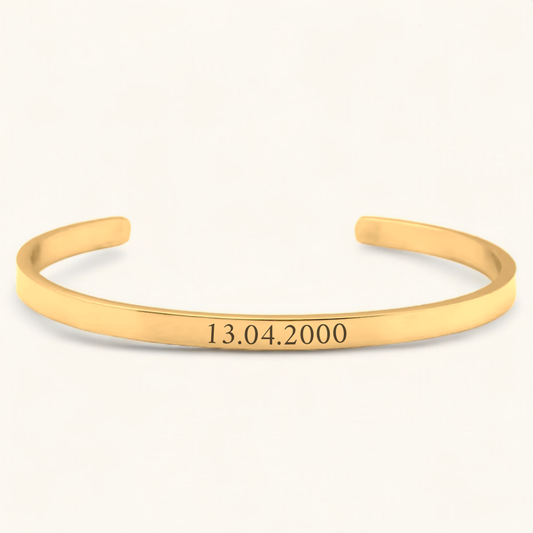 Datumsarmreif | Edelstahl Armreif