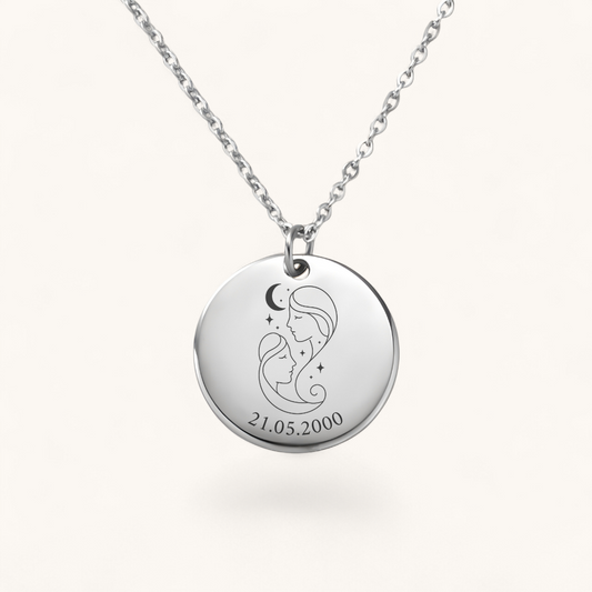 Sternzeichen Zwillinge Halskette | Edelstahl Halskette