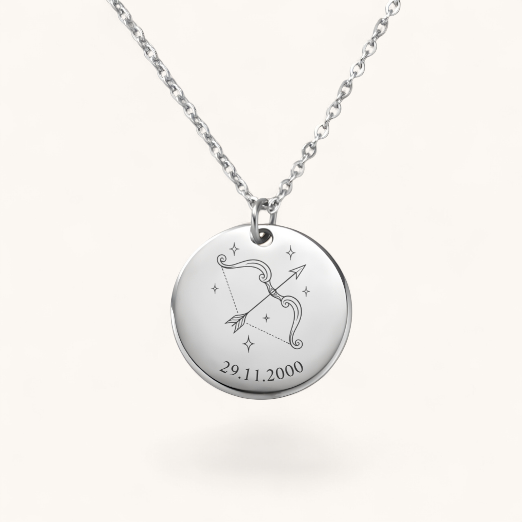 Sternzeichen Schütze Halskette | Edelstahl Halskette